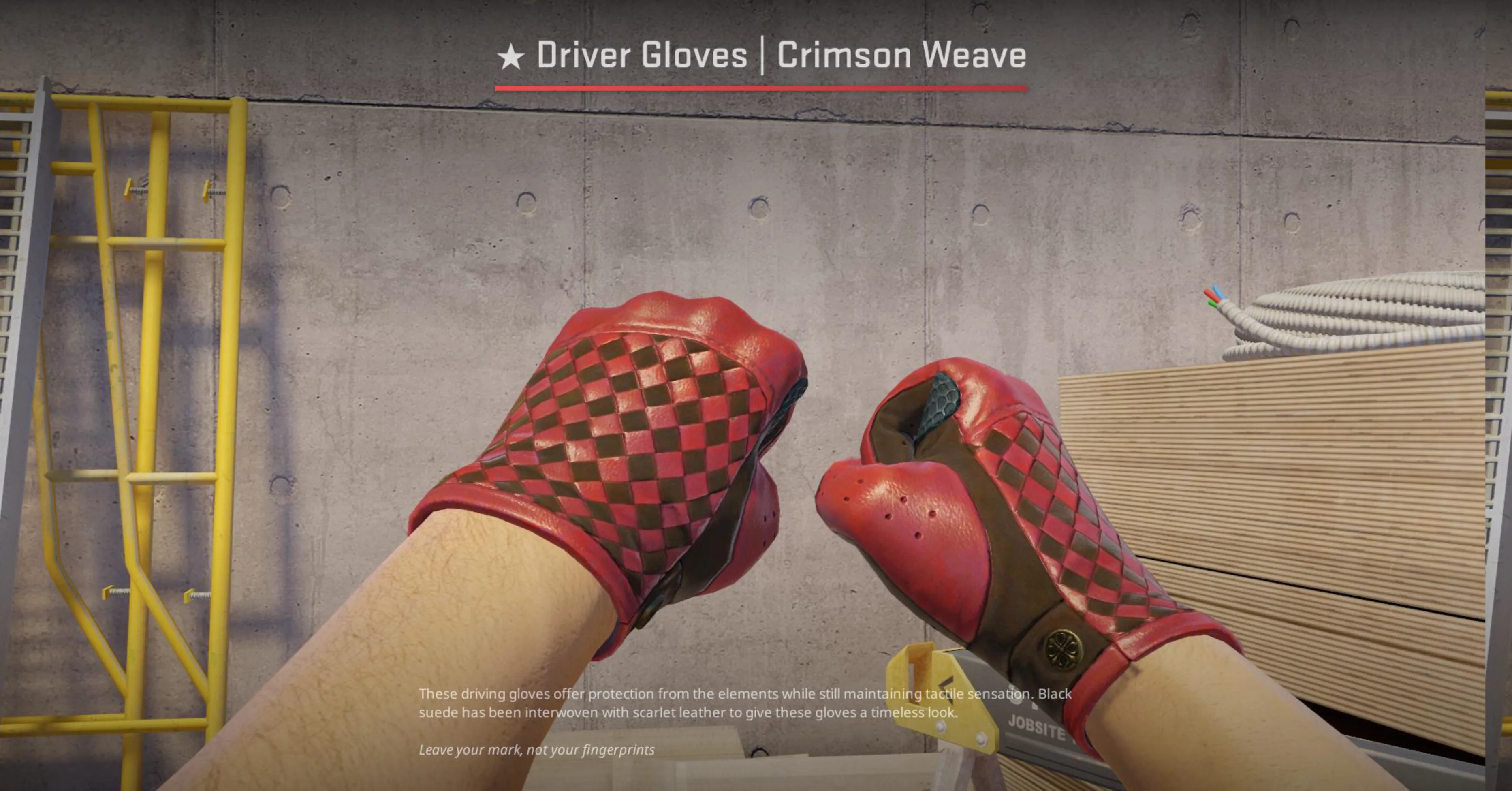 Driver Gloves Crimson Weave